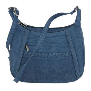 Magnifique Denim Style Shoulder Handbag with Adjustable Strap